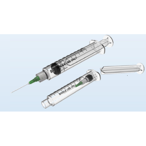 3-dielna sterilná injekčná striekačka samodeštruktívna bezpečnostná striekačka